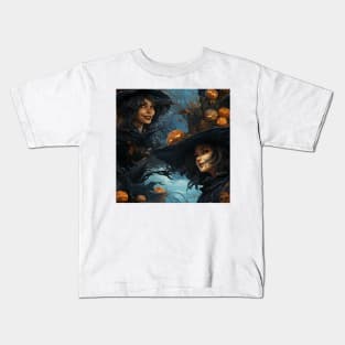 Halloween Monsters 22 - Witch Kids T-Shirt